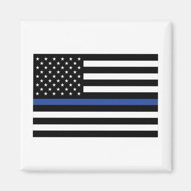 Thin Blue Line Flag Magnet (Vorne)