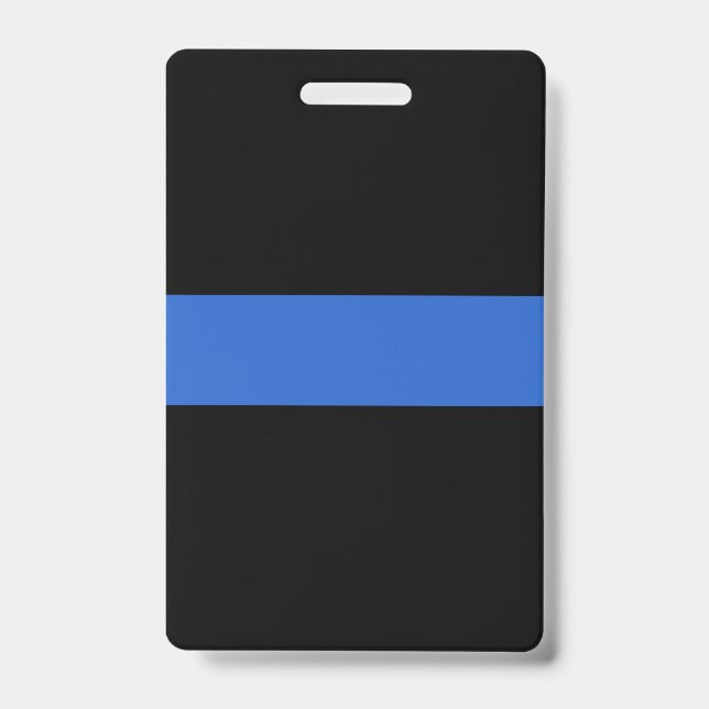 Thin Blue Line Flag Polizeisolidaritätszeichen Ausweis (Front)