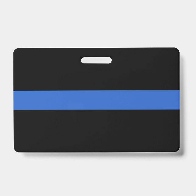 Thin Blue Line Flag Polizeisolidaritätszeichen Ausweis (Vorderseite)