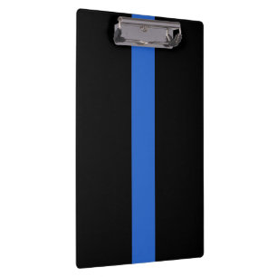 Thin Blue Line Flag Polizeisolidaritätszeichen Klemmbrett