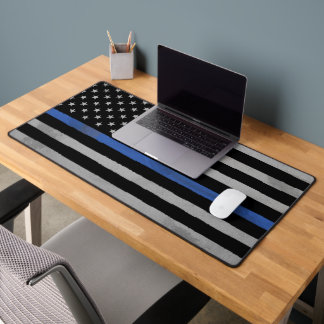 Thin Blue Line Flag Schreibtischunterlage