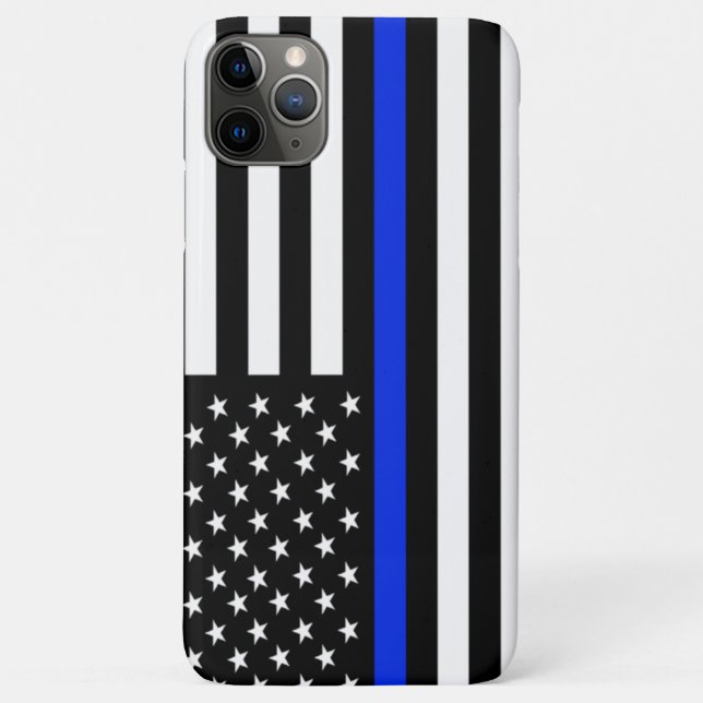 Thin Blue Line-Flagge Case-Mate iPhone Hülle (Rückseite)