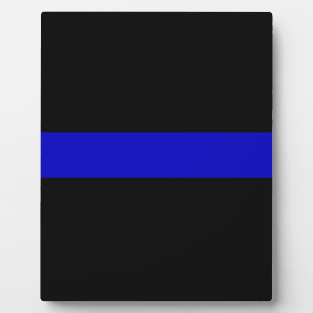 Thin Blue Line Fotoplatte (Vorderseite)
