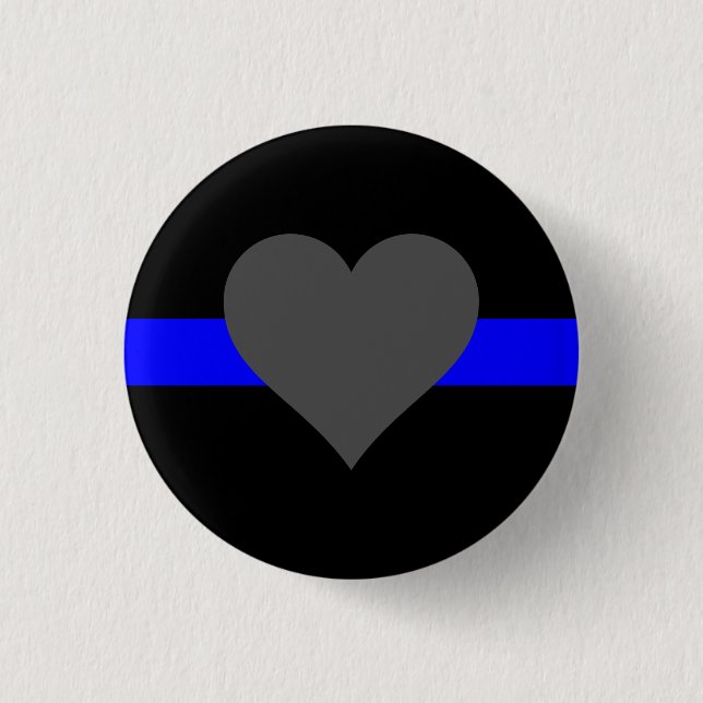 Thin Blue Line - Für diejenigen, die bedienen Button (Vorderseite)