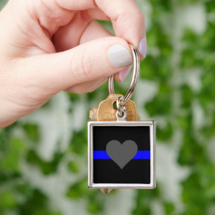 Thin Blue Line - Für diejenigen, die bedienen Schlüsselanhänger