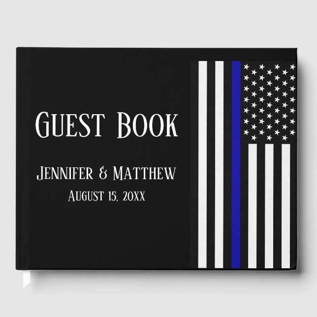 Thin Blue Line Gästebuch (Vorderseite)
