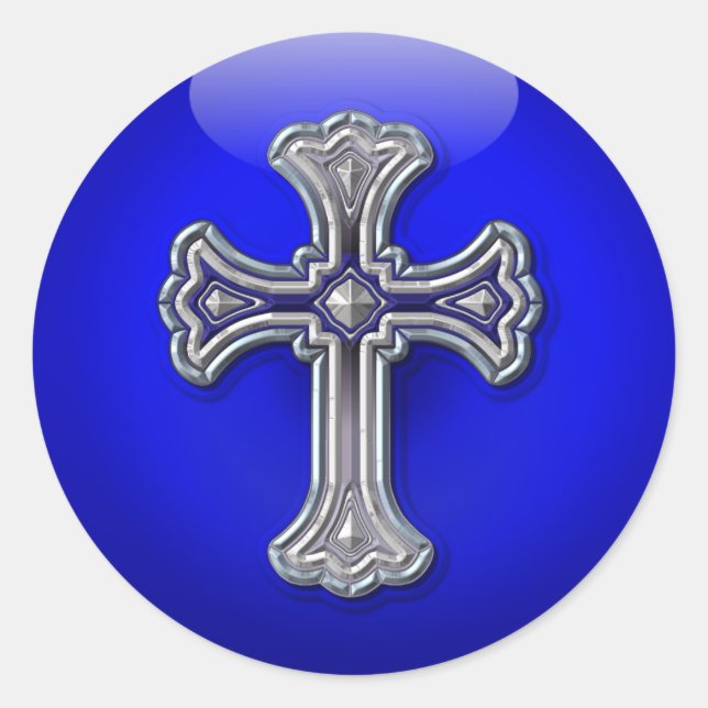 Thin Blue Line Gebet für Sicherheit Runder Aufkleber (Vorderseite)