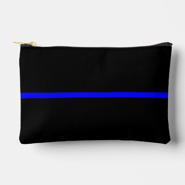 Thin Blue Line graphic on a Zubehörtasche (Vorderseite)