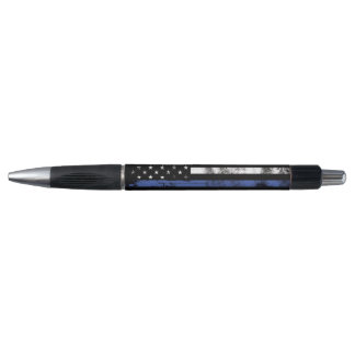 Thin Blue Line Grunge Flag Rechtsdurchsetzung Pen Kugelschreiber