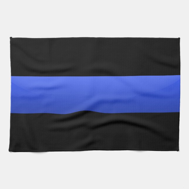 Thin Blue Line Handtuch (Horizontal)