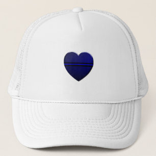Thin Blue Line Heart Truckerkappe