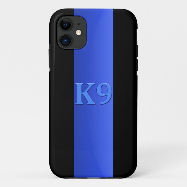 Thin Blue Line & K9 Case-Mate iPhone Hülle (Rückseite)