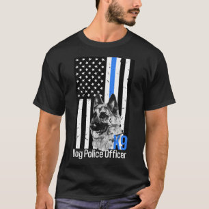 Thin Blue Line K9 Deutscher Schäferhund Polizeibea T-Shirt