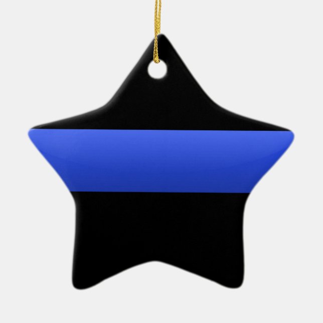Thin Blue Line Keramikornament (Vorne)