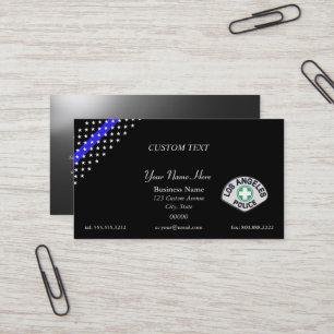 Thin Blue Line LAPD Business Card Visitenkarte