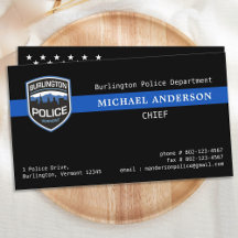 "Thin Blue Line Law Enforcement Custom Logo Police