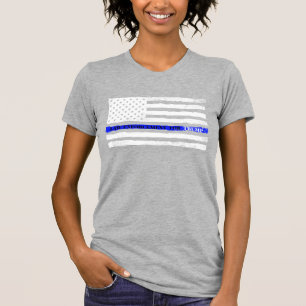 Thin Blue Line Law Enforcement For TRUMP T-Shirt