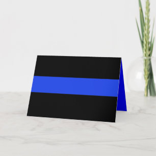 Thin Blue Line Law Enforcement Karte