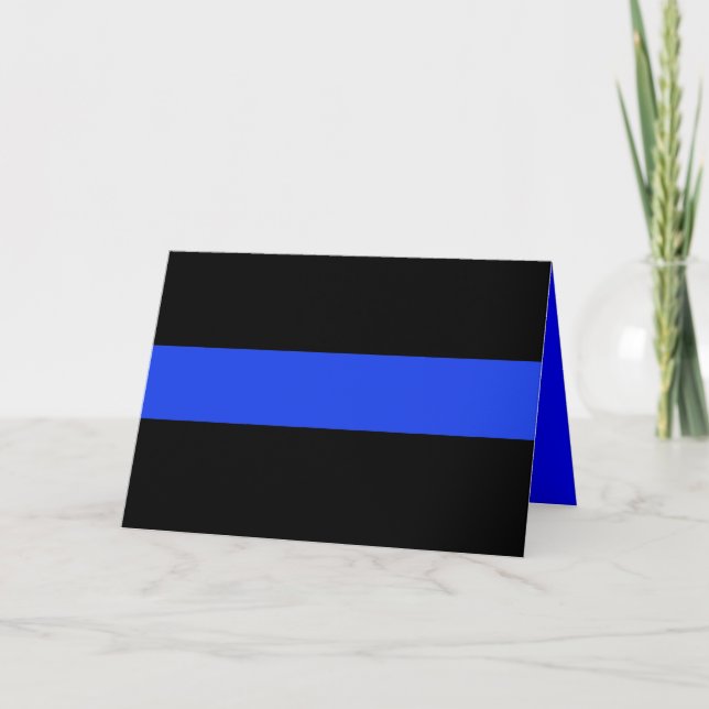 Thin Blue Line Law Enforcement Karte (Vorderseite)