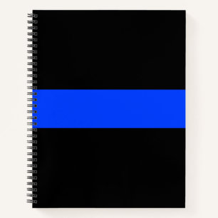 "Thin Blue Line Law Enforcement Notebook 8.5" x 11 Notizbuch