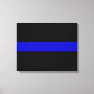 Thin Blue Line Leinwanddruck