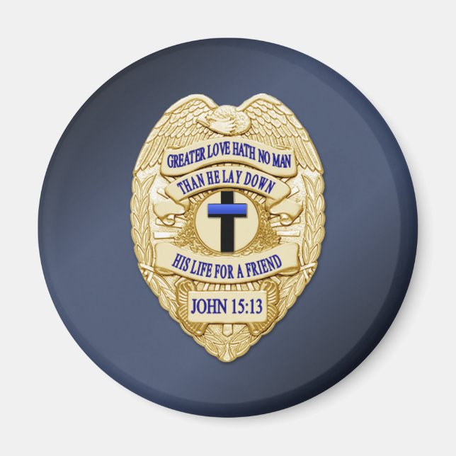 Thin Blue Line Magnet (Vorne)