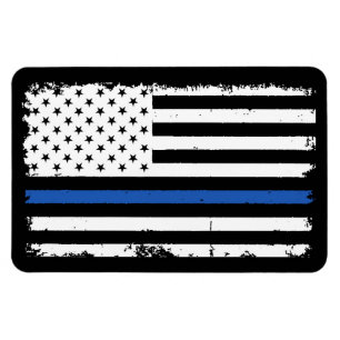 Thin Blue Line Magnet für Autos und LKWs