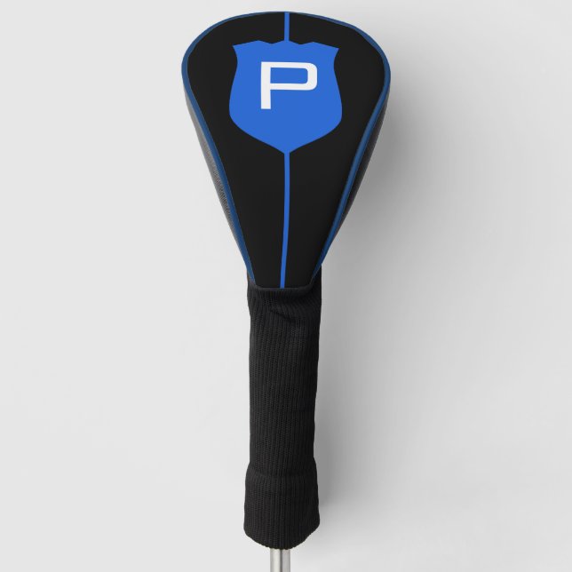 Thin Blue Line Monogram Golf Headcover (Vorderseite)