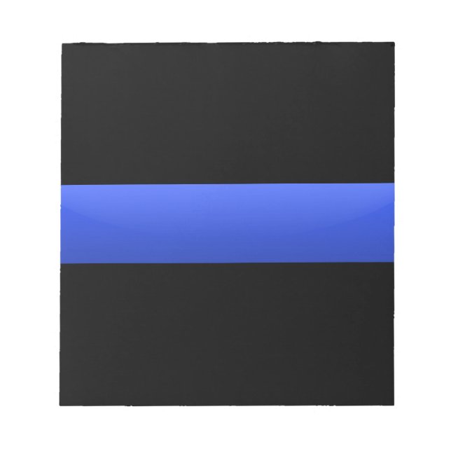 Thin Blue Line Notizblock (Vorderseite)