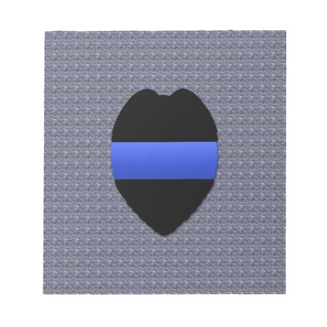 Thin Blue Line Notizblock (Vorderseite)