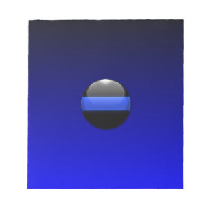 Thin Blue Line Notizblock