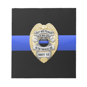 Thin Blue Line Notizblock