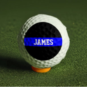 Thin Blue Line - Personalisierte amerikanische Fla Golfball