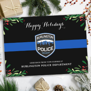 Thin Blue Line Police Department Weihnachten