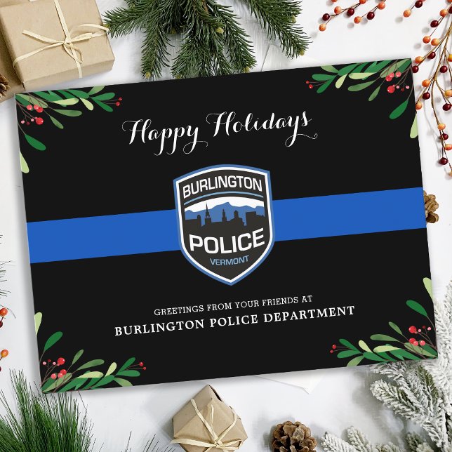 Thin Blue Line Police Department Weihnachten (Von Creator hochgeladen)