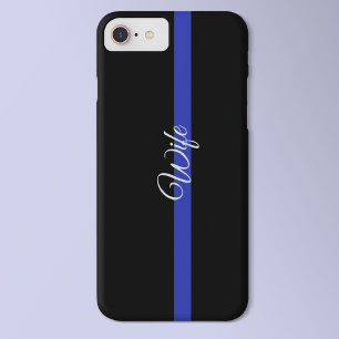 Thin Blue Line: Police Ehefrau iPhone 7 Plus Fall Case-Mate iPhone Hülle