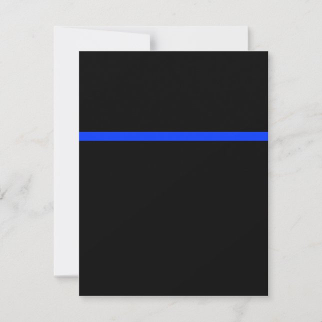 Thin Blue Line Police Event UAWG RSVP Karte (Vorderseite)