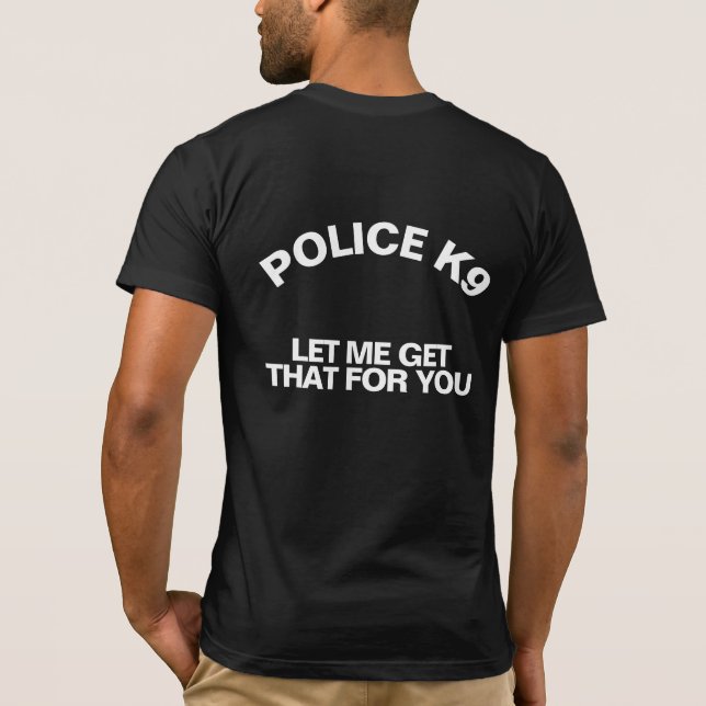 Thin Blue Line Police K9 T-Shirt (Rückseite)