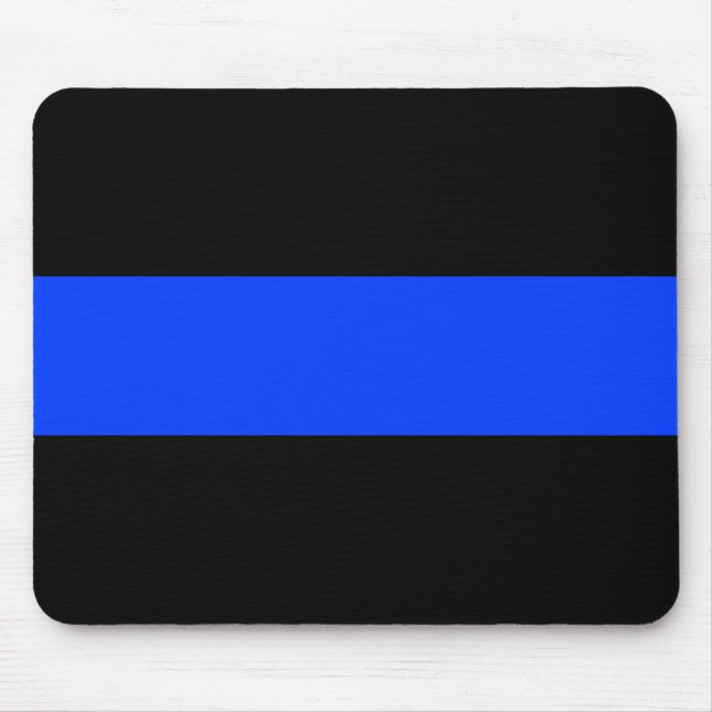 Thin Blue Line Police Mouse Pad Mousepad (Vorne)