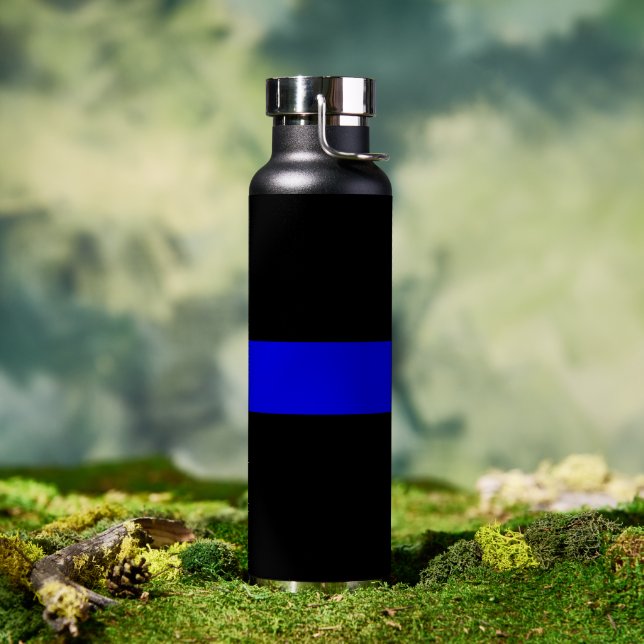 Thin Blue Line Police Supporter Thermal Tumbler Wa Trinkflasche (Außenbereich)