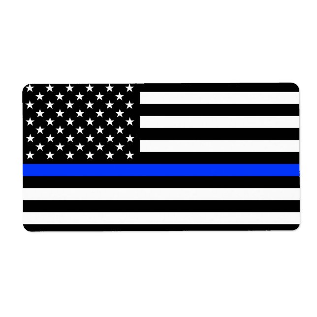 Thin Blue Line Polizei-Flagge (Vorne)