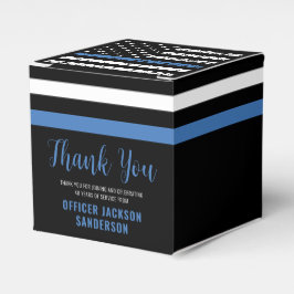 Thin Blue Line Polizei Polizeieinweisung Geschenkschachtel