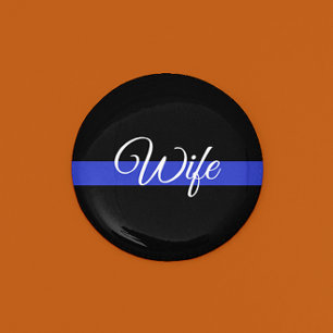 Thin Blue Line: Polizeiliche Ehefrau Button