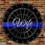 Thin Blue Line: Polizeiliche Ehefrau Dartscheibe<br><div class="desc">Thin Blue Line: Polizeiliche Ehefrau</div>