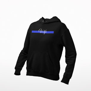 Thin Blue Line: Polizeiliche Ehefrau Hoodie