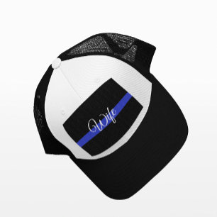 Thin Blue Line: Polizeiliche Ehefrau Truckerkappe
