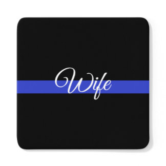 Thin Blue Line: Polizeiliche Ehefrau Untersetzer