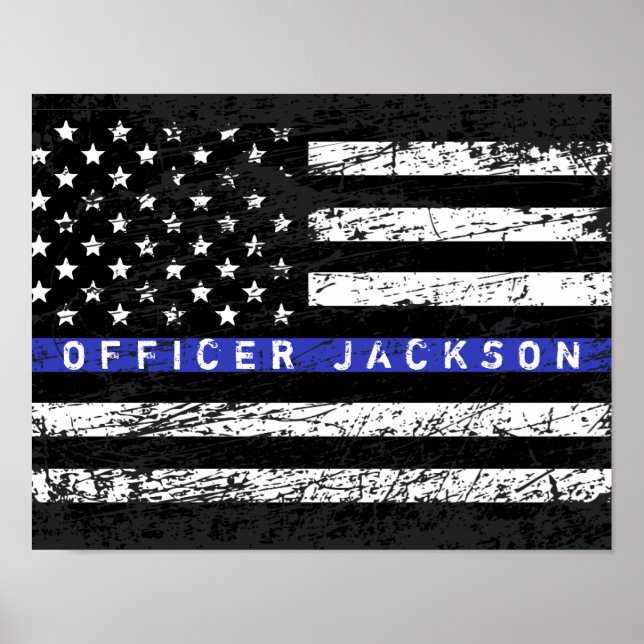 Thin Blue Line Poster (Vorne)