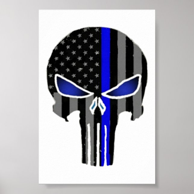 Thin Blue Line Poster (Vorne)
