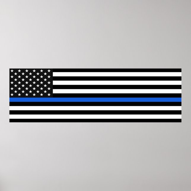 Thin Blue Line Poster (Vorne)